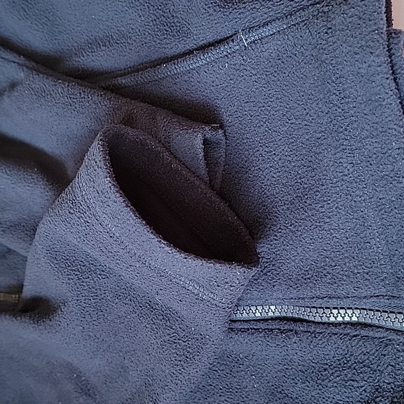 LANDS END Cozy Fleece Hooded Full Zip Jacket Kids Unisex Size 14 - Picture 3 of 4